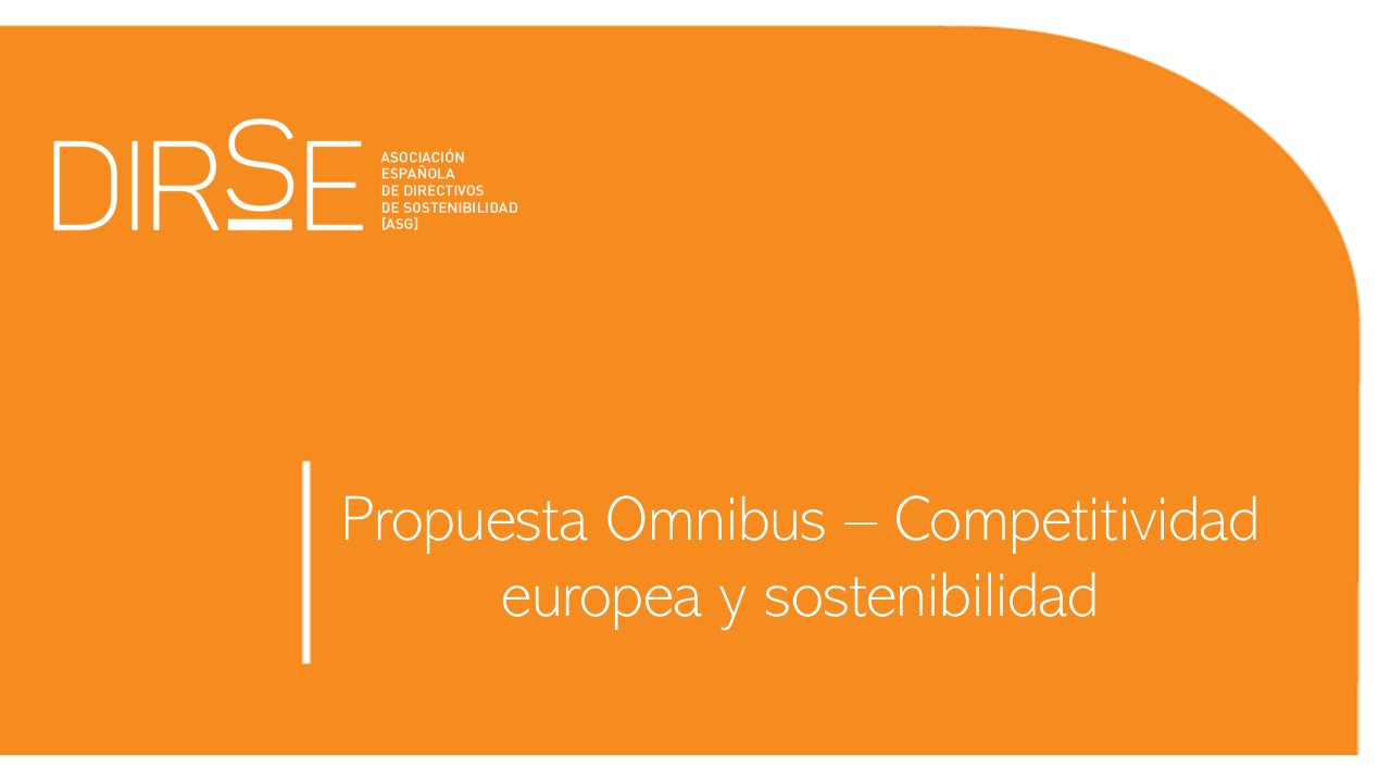 <p>Propuesta Omnibus – Competitividad europea y sostenibilidad</p>